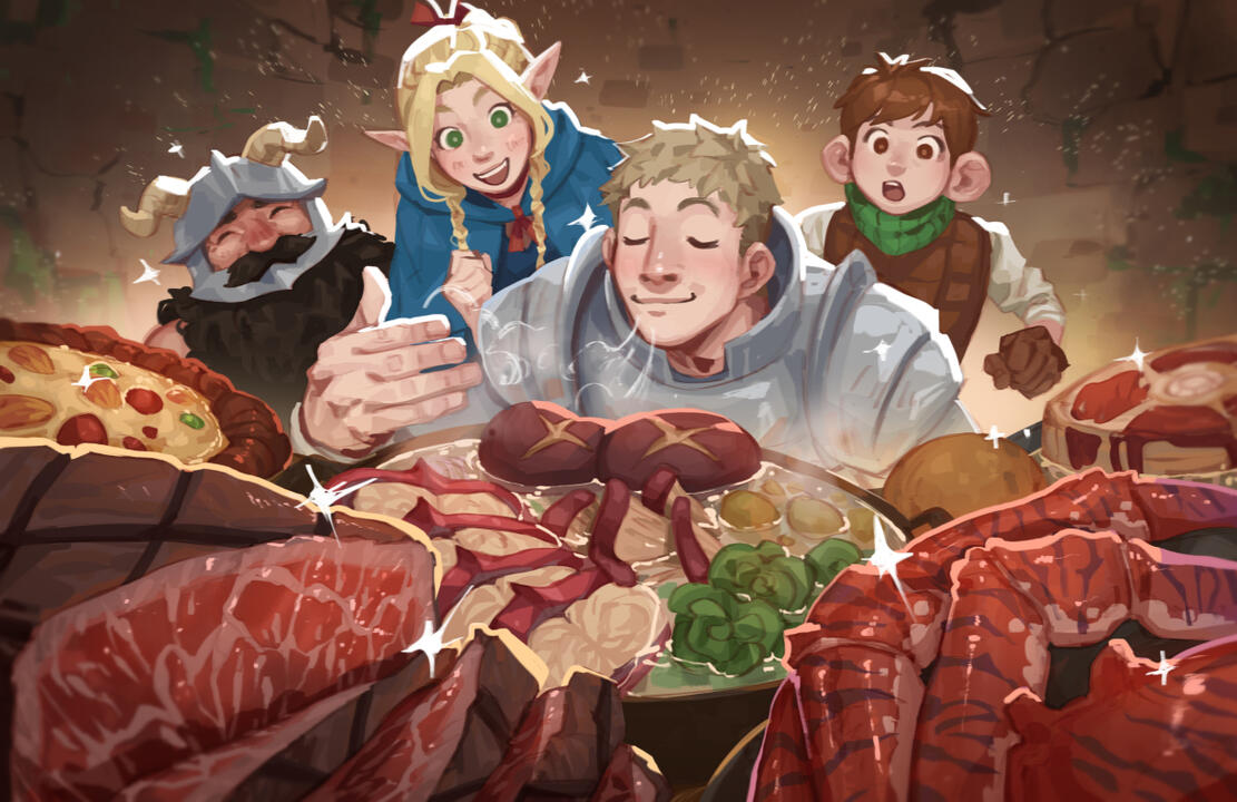 DunMeshi Fan Illustration