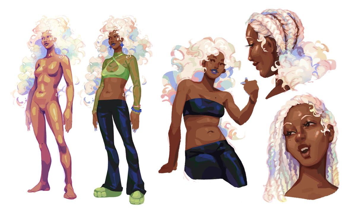 Original Character Exploration & body reference