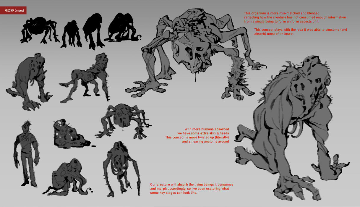 RedShip Concept Monster Ideation