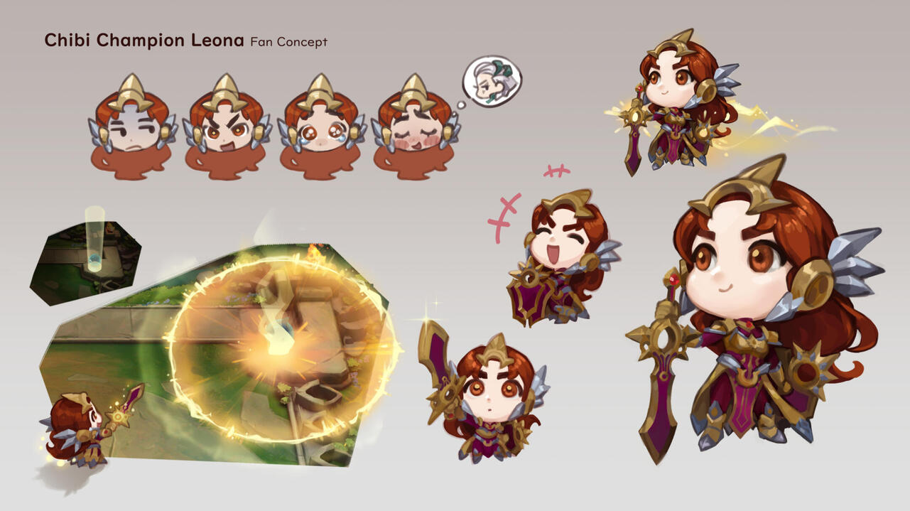 Chibi Leona Fan Concept
